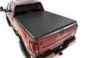 Chevrolet Silverado 3500 HD Soft Tri-Fold Bed Cover - Rough Country - Tri-Fold - '20-'24